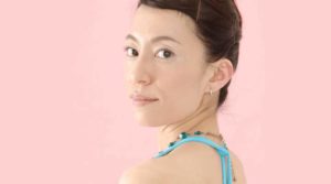Fumiko Takatsu looking at the camera. Reshape your nose with Face Yoga.