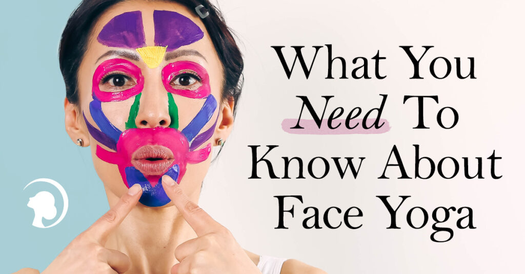 What you need to know about face yoga - banner with Fumiko Takatsu on it.