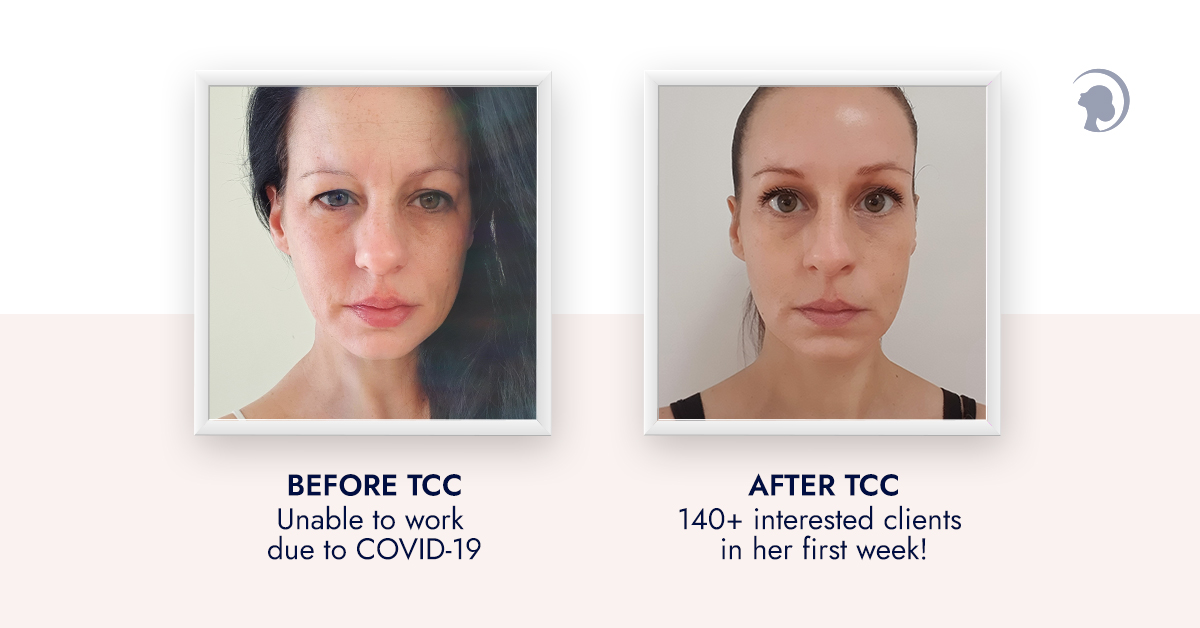 Nadine Before and After Face Yoga Method Teacher Certification Course
