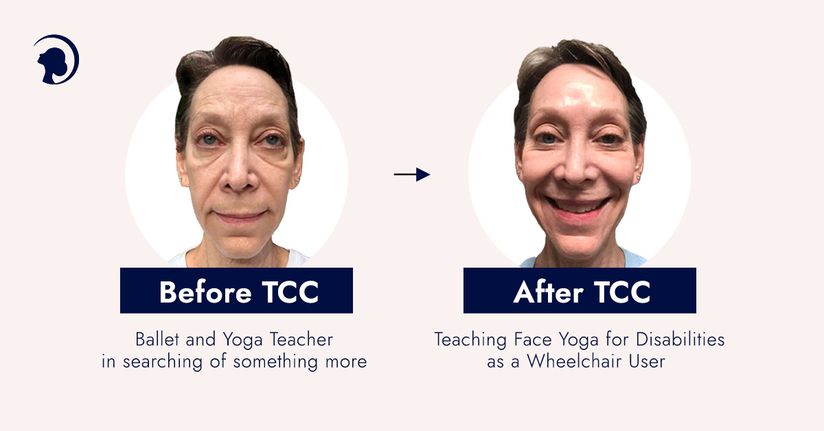 Marka Danielle before and after Face Yoga Teacher Certification Course