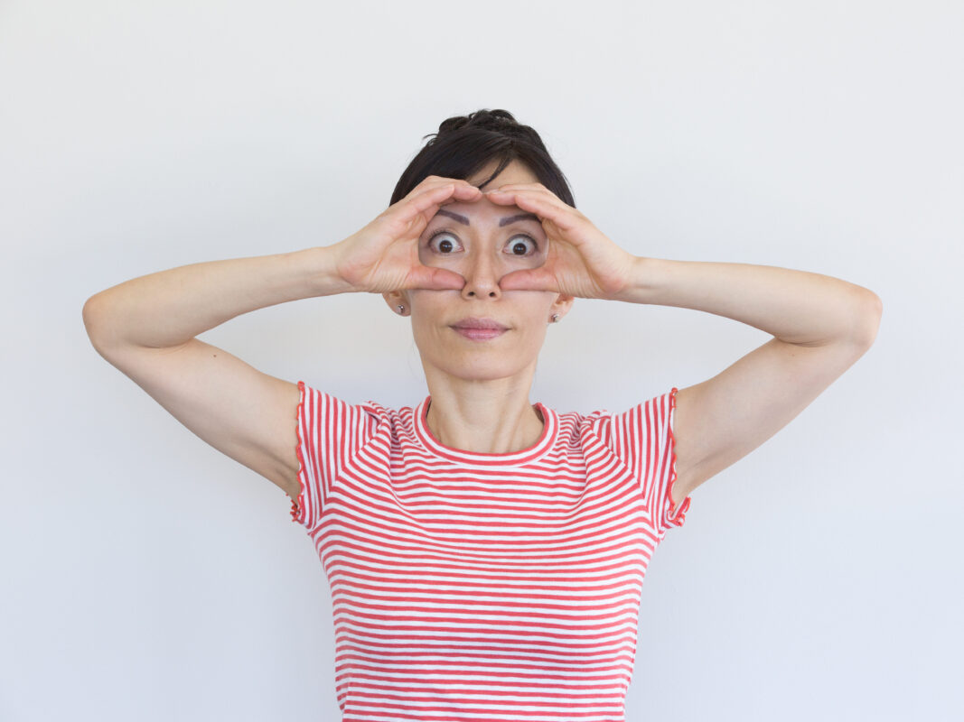 The Eye Opening Binocular Face Yoga Pose